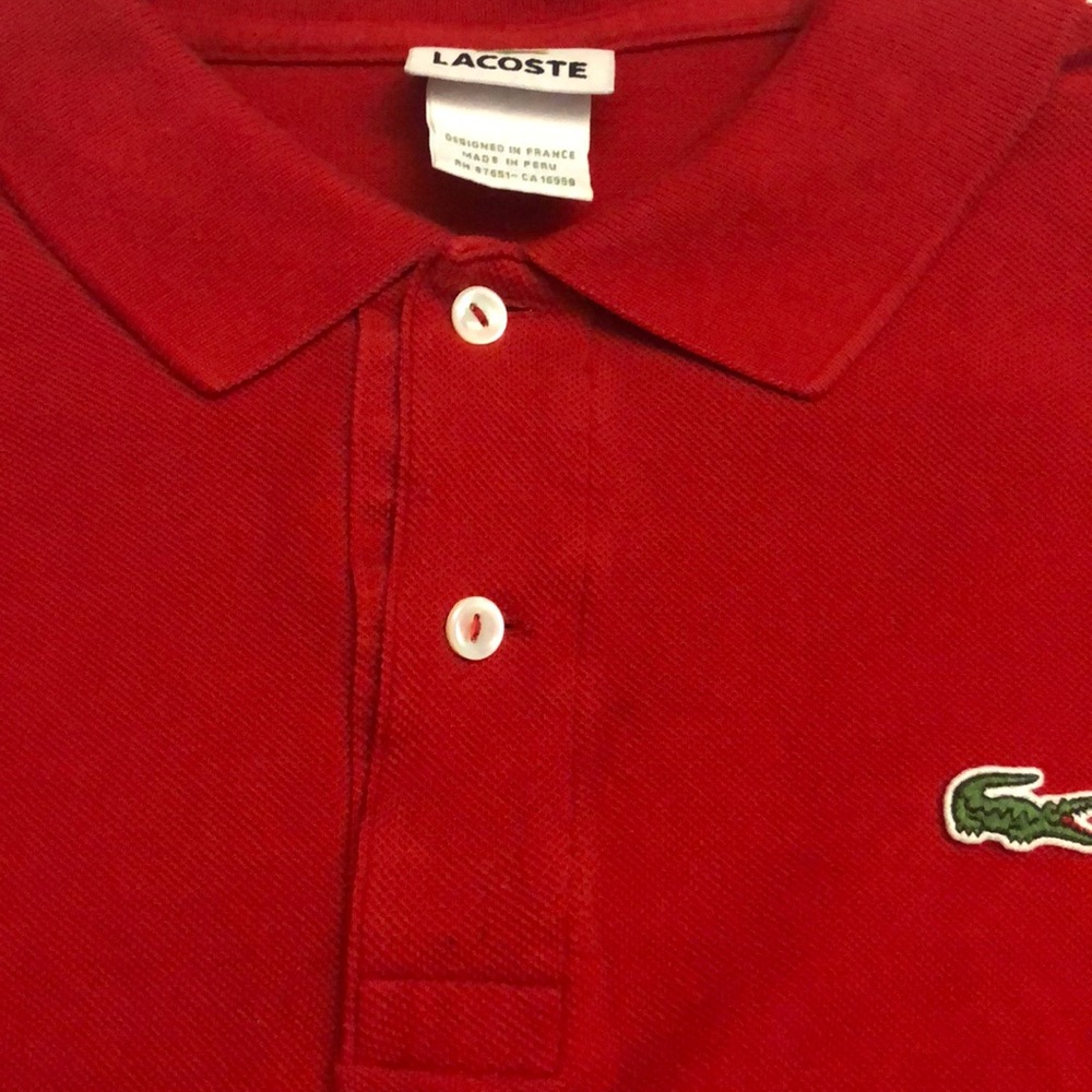 Red Large (7) Lacoste Polo